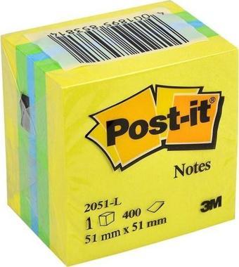 Post-İt Yapışkanlı Not Kağıdı Mini Küp Sarı Tonlari 400 Yaprak 2051-L