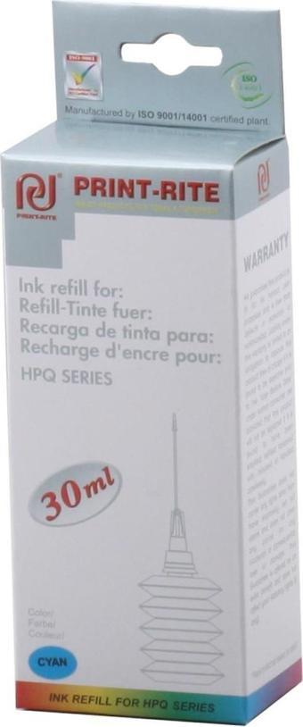 Print-Rite Hp Üniversal Dye Mavi Muadil Mürekkep 30Ml