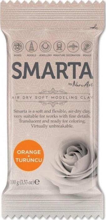Smarta Akıllı Model Hamuru (Modelleme Hamuru) Sanat Kili Turuncu 100 Gram (6 Lı Paket) 30000112