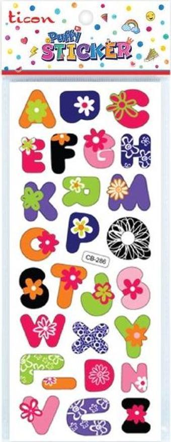 Ticon Puffy Sticker Harf Tps-005/1 348888 (20 Li Paket)