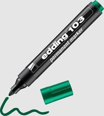 Edding 103 Permanent Markör Kalem Yuvarlak Uç 1,5-3 Mm Yeşil ED10304 (10 Lu Paket)