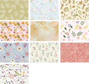 Keskin Color Ambalaj Kağıdı Tekli Rulo Floral 70X100 Cm 100349-99 (100 Lü Paket)