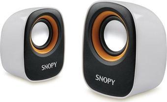 Snopy Beyaz Sarı Usb Speaker SN-120