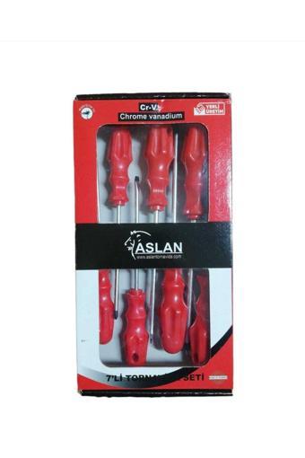 Aslan 1 Sınıf 7 Li Tornavida Seti Mıknatıslı Düz Ve Yıldız