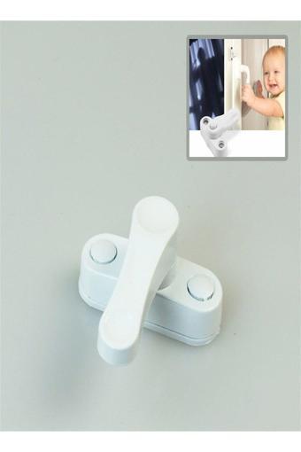 More Home Pvc Pencere Kapı Çocuk Emniyet Güvenlik Kilidi Metal Beyaz 4 Adet