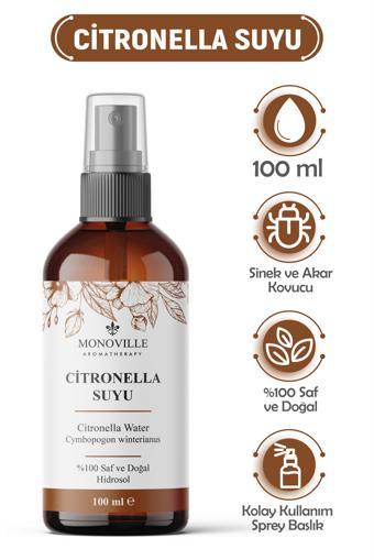 Citronella Suyu %100 Doğal Ve Saf Tonik 100 ml (CİTRONELLA WATER)