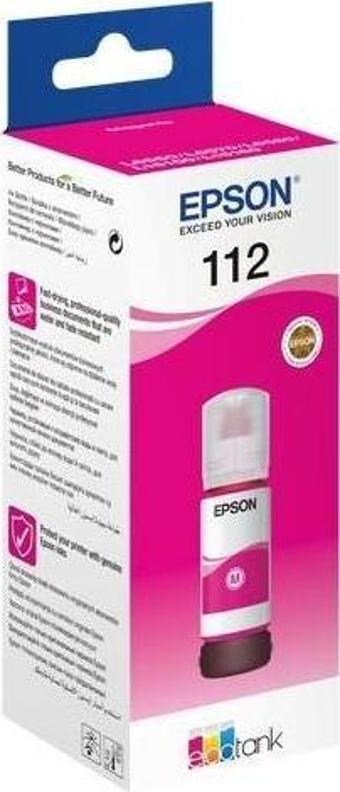 Epson T06C3 (112) Magenta Kırmızı Şişe Mürekkep 13T06C34A