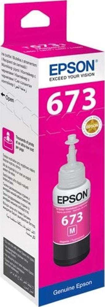 Epson T6733 Magenta Kırmızı Şişe Mürekkep T67334A