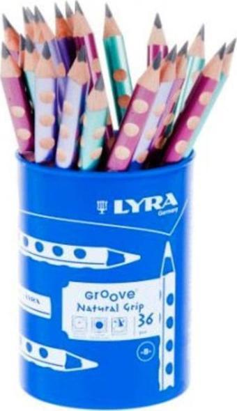 Lyra Groove Jumbo Kurşun Kalem Graphite Yeni B-Metalik Kaplamalı L1873363 (36 Lı Paket)