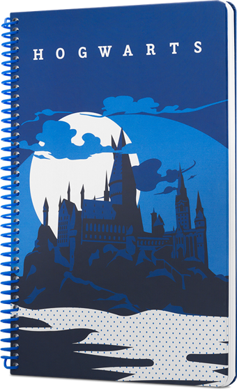 Mabbels Harry Potter Hogwarts Spiralli Not Defteri Lacivert 80 Yaprak Kareli 17X24Cm Dft-388425