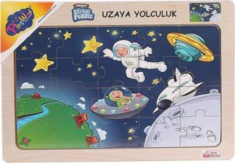 Onyıl Oyuncak ONY-77 78 79 80 Ahşap Eğitici Puzzle Uzaya Yolculuk