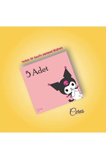 Ceres Studio Kuromi Sanrio Not Defterleri | Notepad | Bloknot | Memo | 9X9 50 Sayfa BLOKNOT