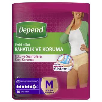 Depend Emici Külot Kadın M Beden 10x5 50 Adet