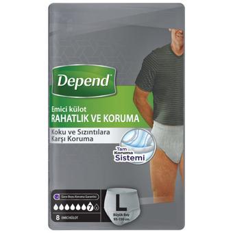 Depend Emici Külot Erkek L Beden 8x2 16 Adet