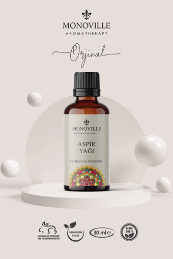 Aspir Yağı 30 ml Soğuk Sıkım %100 Saf ve Doğal (Safflower Oil)