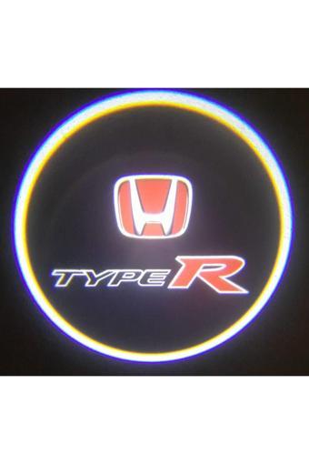 Zembil 2 Adet Honda Typer İle Uyumlu Pilli Yapıştırmalı Sensörlü Mıknatıssız Kapı Altı Led Logo