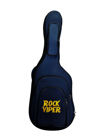 Rock Viper BlueFang Lacivert Profesyonel Kalın Pedli Elektro Gitar Kılıfı