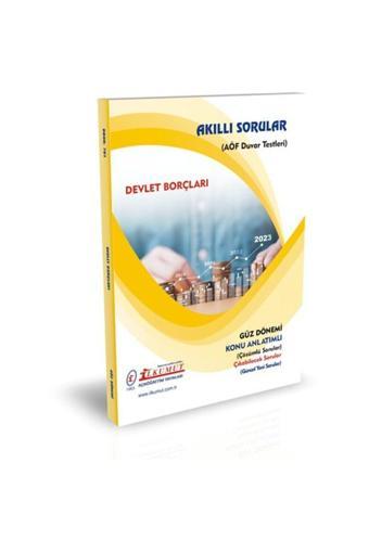 İlkumut Yayınları - Devlet Borçları - (Konu Anlatımlı ve Çözümlü Sorular) - Akıllı Sorular