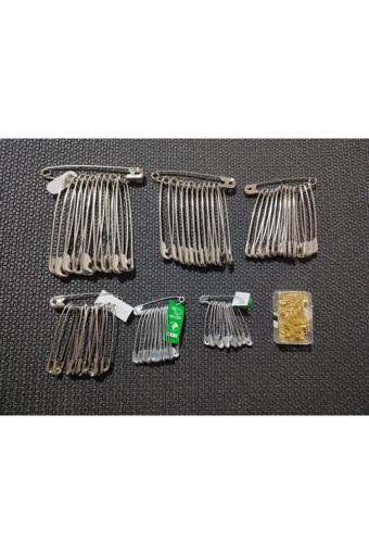 Hagiki (7 Boy) Çengelli Iğne Toplam 122 Adet Çatal Iğne Çelik Çengelli Iğne ( 7 Boy )
