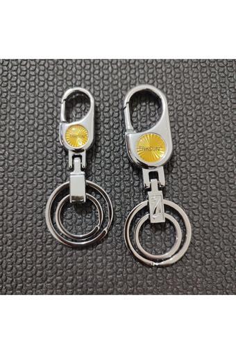 Hagiki ( 2Li Set ) Kancalı Anahtarlık Güneş Model Geçmeli Büyük Ve Orta Boy Bele Takmalı Anahtarlık