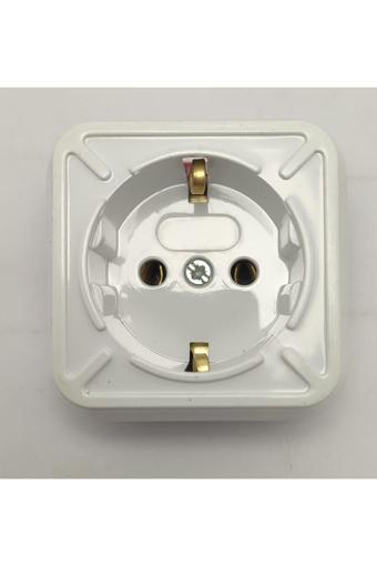 Hagiki (1 Adet) Sıva Üstü Topraklı Priz 250 Volt