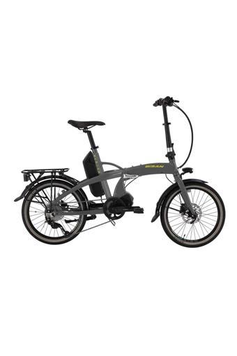 BİSAN E-FOLDING STRİKE ELEKTRİKLİ KATLANIR 46 CM 20 JANT 9 VİTES GRİ NEON SARI