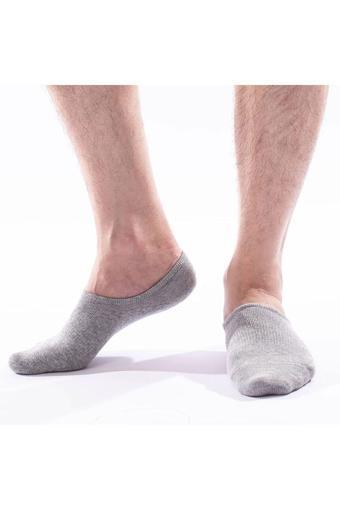 Deribond Görünmez Çorap ( 6 Adet ) Erkek Çorabı, Pamuklu, Sneaker Çorap Gri 40-45