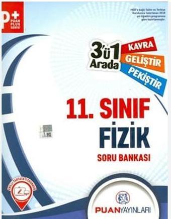 Puan Yayınları 11. Sınıf Fizik 3 ü 1 Arada Soru Bankası - Puan Yayınları