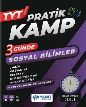 Yanıt Yayınları TYT 3 Günde Sosyal Bilimler Pratik Kamp - Yanıt Yayınları