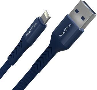 Nautica C40 Lightning to USB-A 12W Hızlı Şarj ve Data Kablosu 2.1M Navy