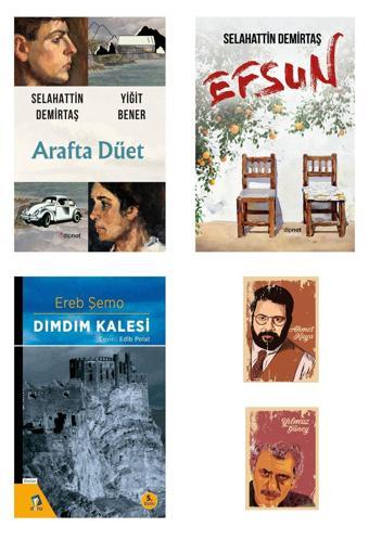 Dipnot Yayınları Selahattin Demirtaş Kitapları - Arafta Düet - Dımdım Kalesi - Efsun - Not Defter Seti - Dipnot Yayınları