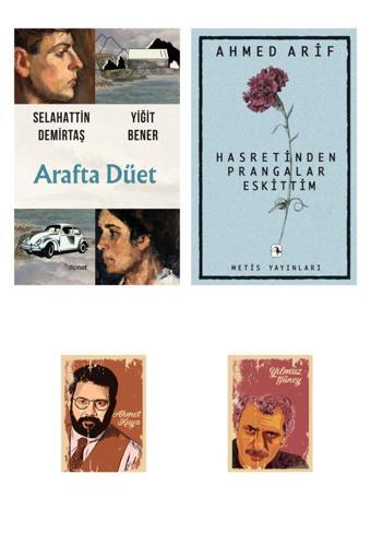 Dipnot Yayınları Arafta Düet - Selahattin Demirtaş - Hasretinden Prangalar Eskittim - ( 2 Adet Not Defteri ) - Dipnot Yayınları