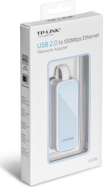 TP-Link 10-100 Mbps 2.0 Usb Ethernet Çevirici Ue200