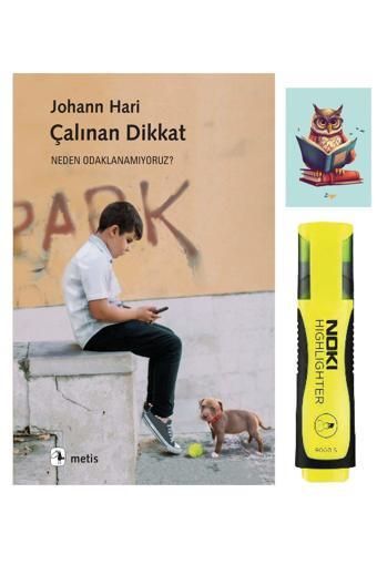 Metis Yayıncılık Çalınan Dikkat-Johann Hari-Metis Yayınları-Sarı Fosforlu Kalem-Not Defteri Seti