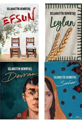 Dipnot Yayınları Efsun - Seher - Leylan - Devran - Selahattin Demirtaş 4 Kitap Set - Dipnot Yayınları