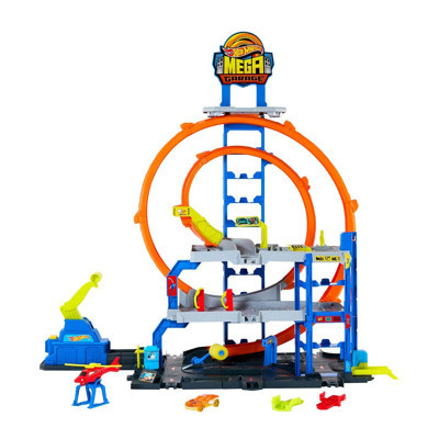 Hot Wheels JBM74 Hot Wheels Mega Loop Garaj