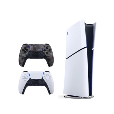 Sony Playstation 5 Slim Digital 825 GB + Şarj Istasyonu + 2. Kamuflaj Dualsense Ithalatçı Garantili