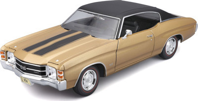 Maisto 1/18 1971 Chevrolet Chevelle SS 454 Sport Coupe Altın 31890-3