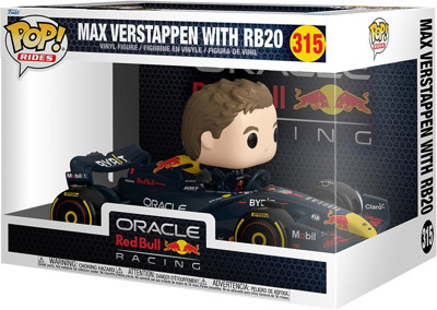 Funko Pop! Rides Super Deluxe: Racing - Max Verstappen With Rb20 - Racing - Koleksiyon Vinil Figür -