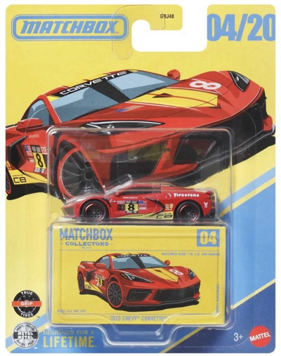 Matchbox Collectors 2020 Chevy Corvette C8 04/20 Metal Model Araba Diecast