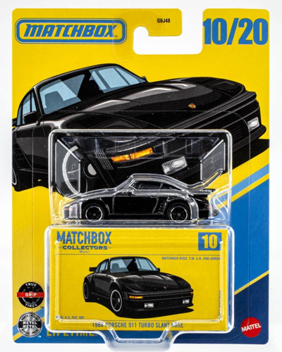 Matchbox Collectors 1986 Porsche 911 Turbo Slant Nose 10/20 Metal Model Araba Diecast