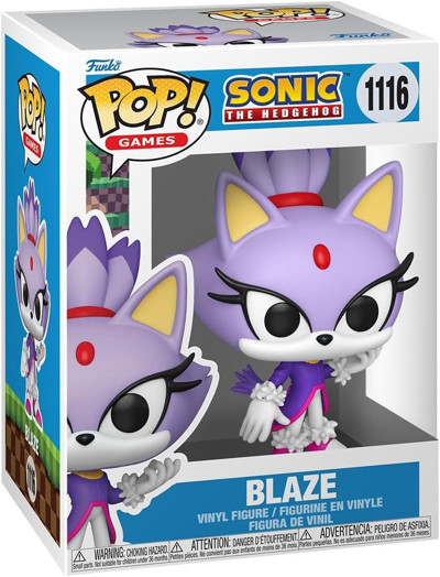 Funko Pop Oyunları: Sonic The Hedgehog - Blaze - Blaze The Cat - Koleksiyon Vinil Figür - Hediye Fik