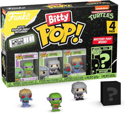 Funko Bitty Pop Teenage Mutant Ninja Turtles (Tmnt) - Donatello 4Pk - Leonardo, Michelangelo, April