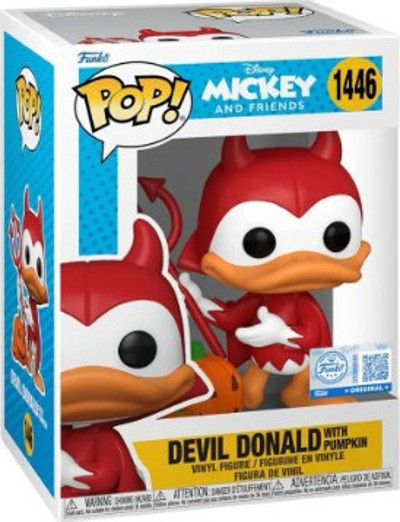 Funko Pop Disney Mickey And Friends Devil Donald with Pumpkin 1446