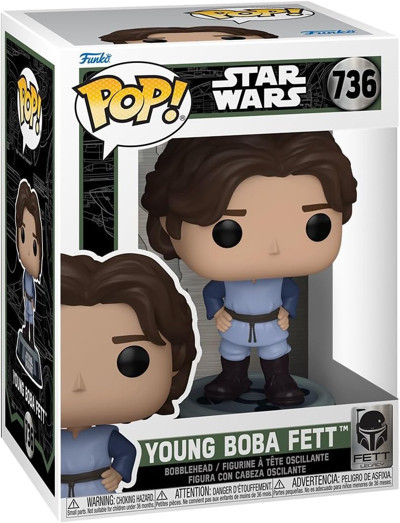 Funko Pop! Star Wars: Fl - Boba Fett - (Young) - Vinil Koleksiyon Figürü - Hediye Fikri - Resmi Tica