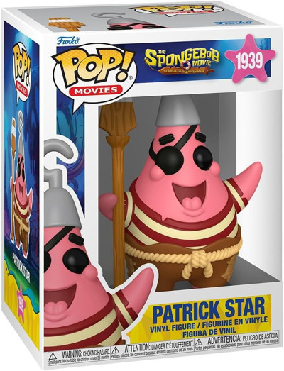 Funko Pop! Filmler: Sünger Bob Filmi - Patrick Star - Koleksiyonluk Vinil Figür - Hediye Fikri - Res