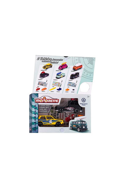2 li Volkswagen The Originals- Twin Set Adventure VW Golf I Araba + VW T1 Minibüs ÖZEL SERİ