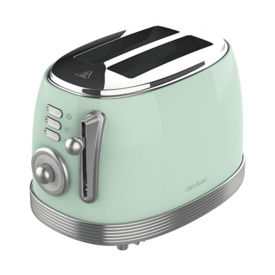 CECOTEC Toast Taste 800 Vintage Light Green Retro Ekmek Kızartma Makinesi