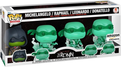 Funko Pop Comics: Teenage Mutant Ninja Turtles - Brothers 4Pk - Tmnt Comics - Amazon Exclusive - Col