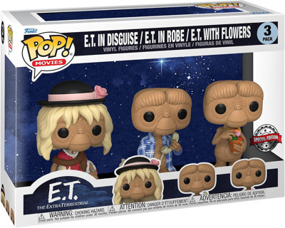 Funko Pop! Movies E.T. 40Th Vinil Figürler, Özel Sürüm, Çok Renkli, Özel, 3 Adet